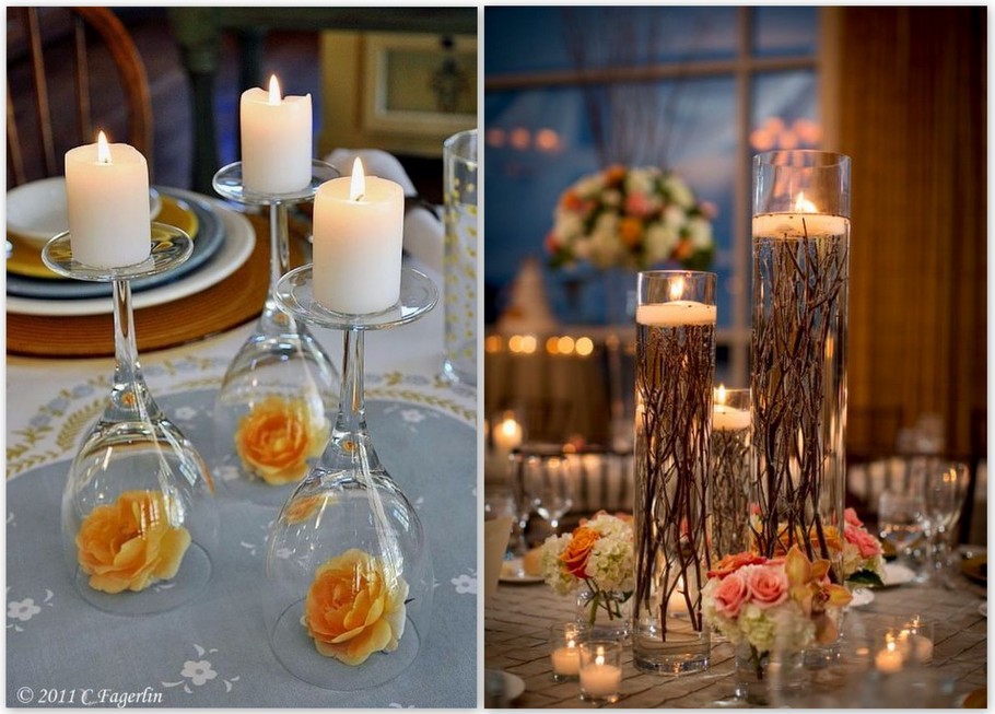 dekoracje ślubne wazon